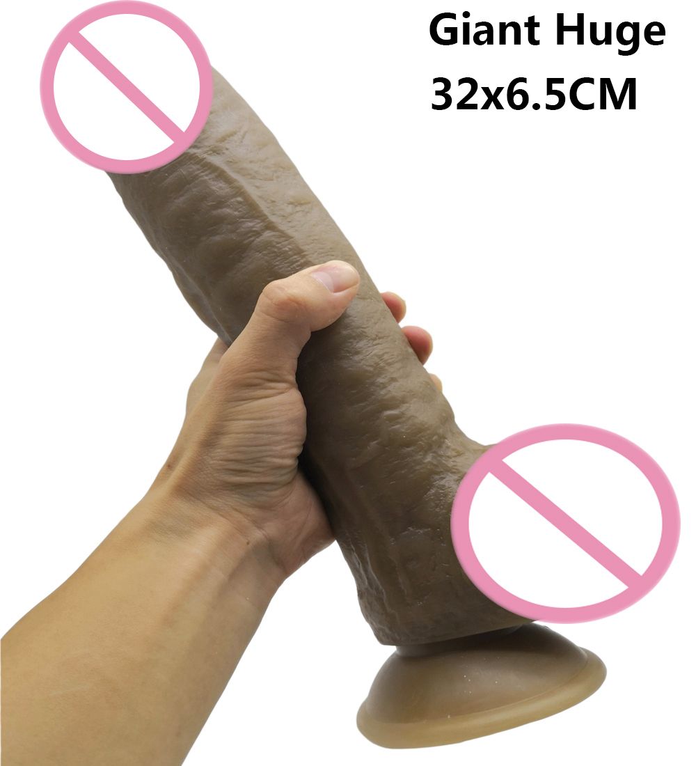 32 * 6.5 Cm Super Enorme Dildos Dikke Gigantische Dildo Realistische Anale Kont Met Zuignap Grote Dick Dong Zachte Penis Sex Speelgoed Voor Vrouwen Y200410 Van 30,48 € DHgate