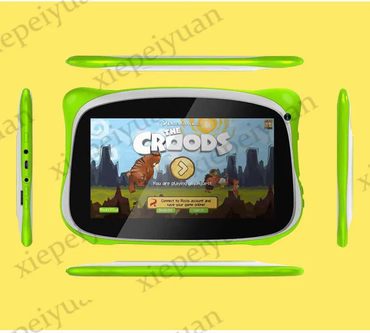 2020 Ny Kid Tablet PC Q888 Quad Core 7 tum 1024 * 600 HD-skärm Android 8.1 AllWinner A50 Real 1GB RAM 8GB Q8 Bluetooth WiFi med väska