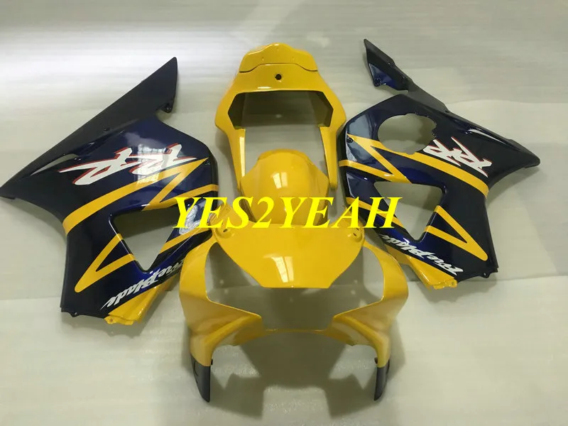 オートバイフェアリングボディキットホンダCBR900RR 954 02 03 CBR 900RR CBR900 RR 2002 2003 ABSイエローブルーフェアリゾートボディワーク+ギフトHC53