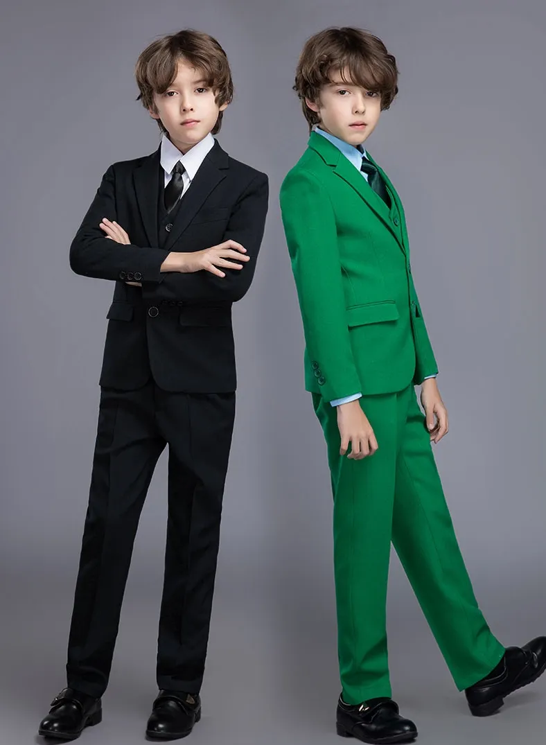 Completo Blazer E Pantaloni (o Gilet) Per Bambino – Elegante Per Matrimoni E Cerimonie
