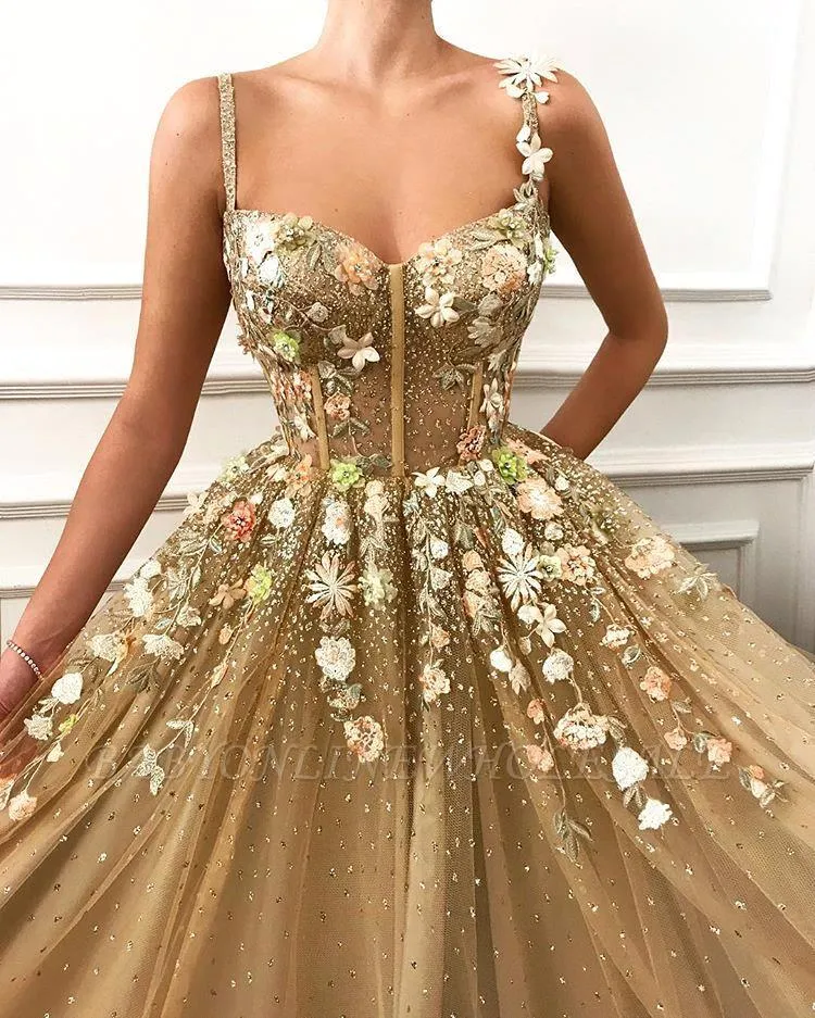 Gouden satijnen gala jurk - 7626 | De Galazaak