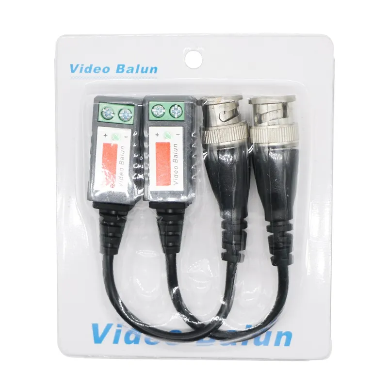 Edison2011 Camera CCTV BNC CAT5 Video Balun Transceiver Cable BNC do Network Cable Nadajnik z pakowaniem do kamery CCTV