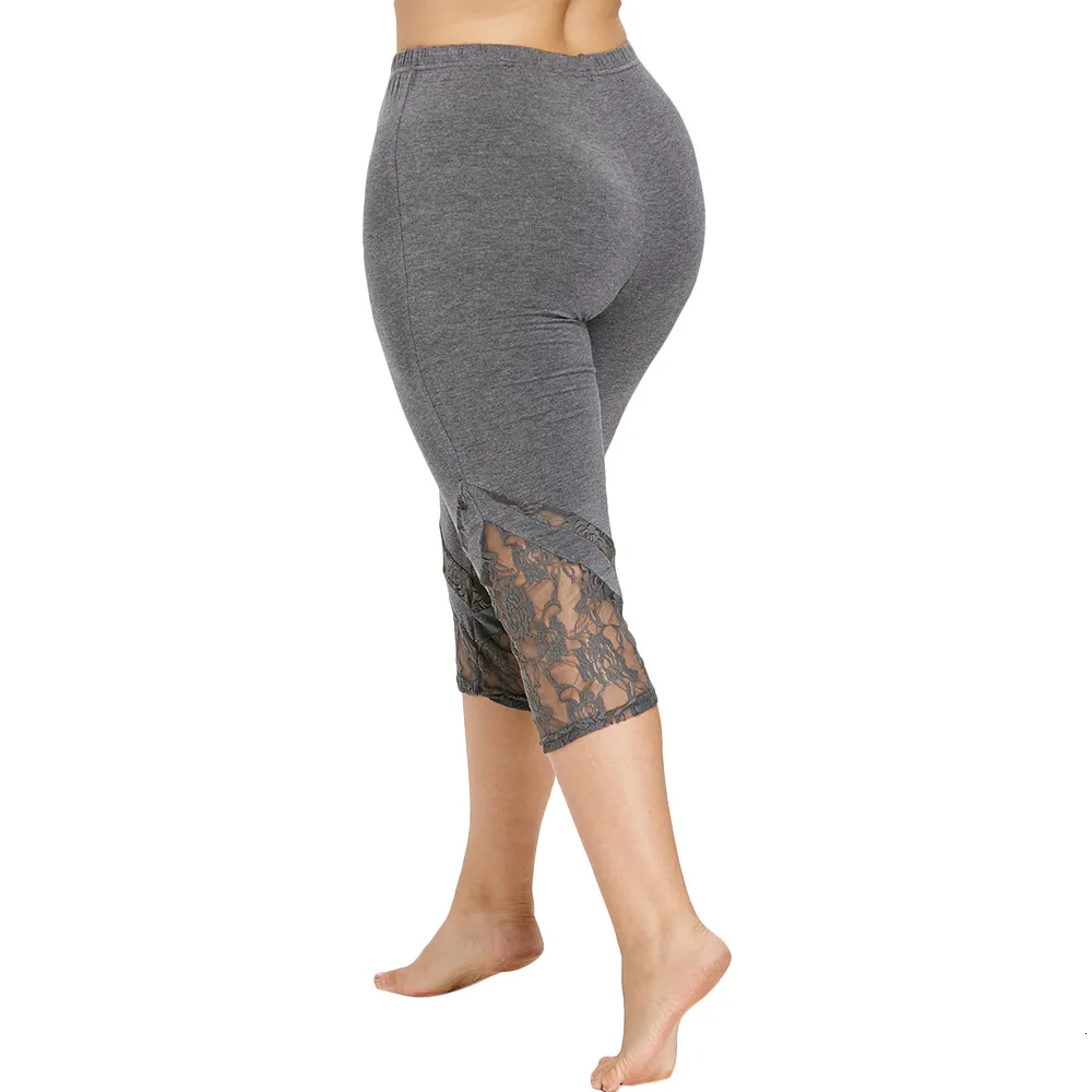 ROSEGAL Plus Size High Waist Capri Leggings Ladies Yoga Body