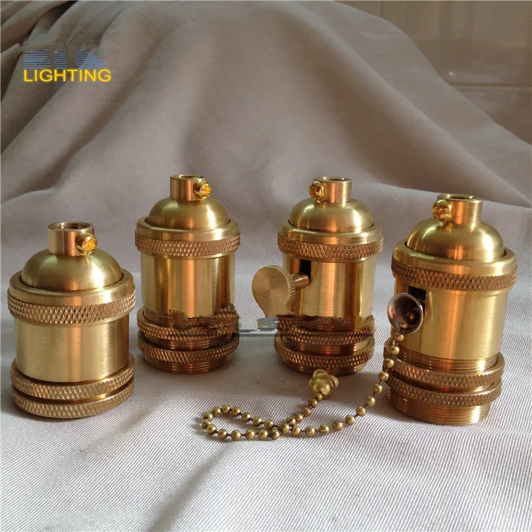 E27 brass lamp holder hotsell