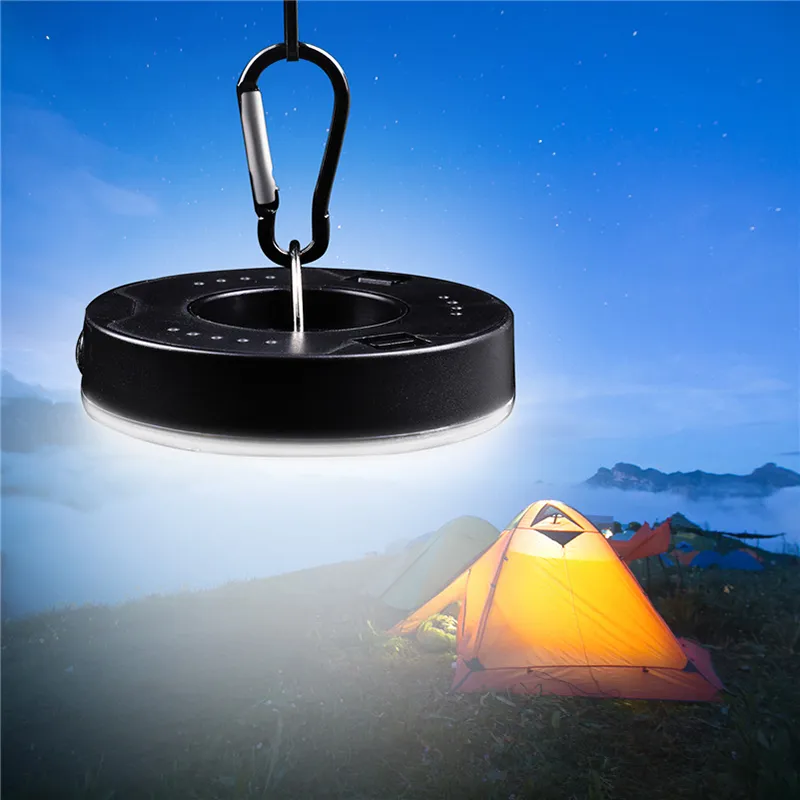 1 st Camping Ljusstyrt tältljus Hook Ficklight Camping Tältljus Hängande lampa Bärbar Lantern LED Bulb Batteri