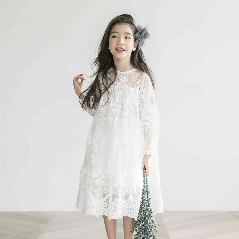 Vestido blanco para sales niña de 11 años