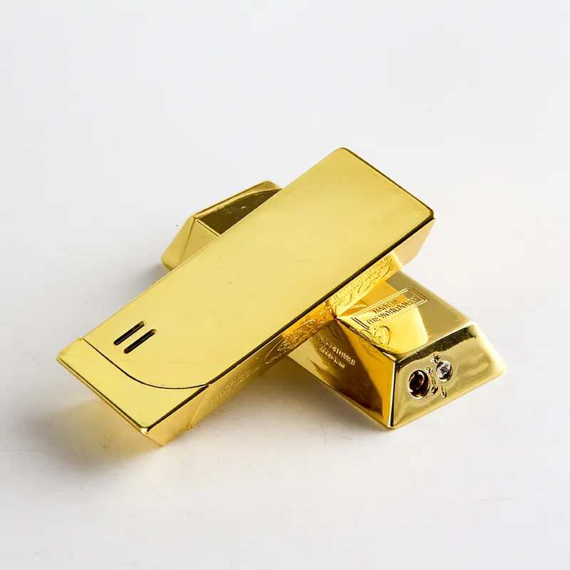gold bar cigarette lighter Butane Cigarette Lighter Metal Gold Bar Shape 2.56 × 1.02 × 0.47 in from  Dhgate Cigar Accessories