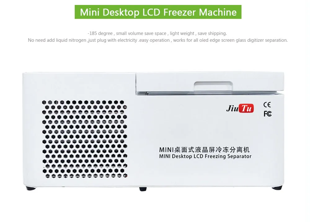 Máquina separadora de congelamento lcd de 185 graus para separar tela quebrada samsung s10 s10 plus máquina de reparo