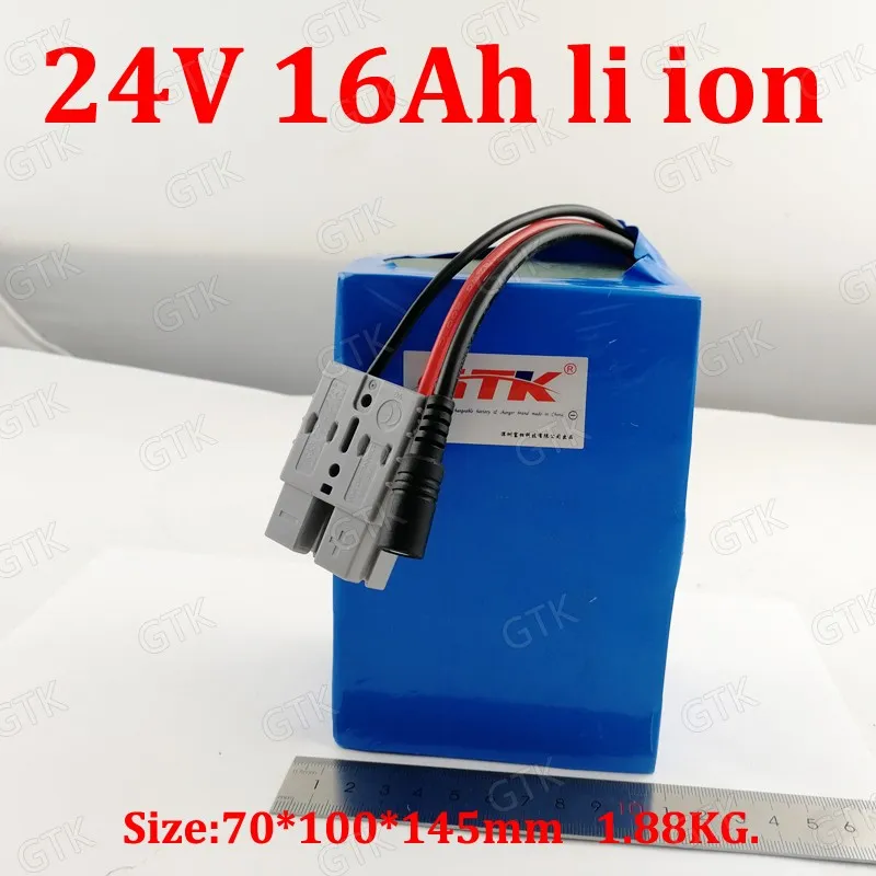 Lithium Battery 24V 16AH 18650 24V Bateria For Mountain Bike Climbing