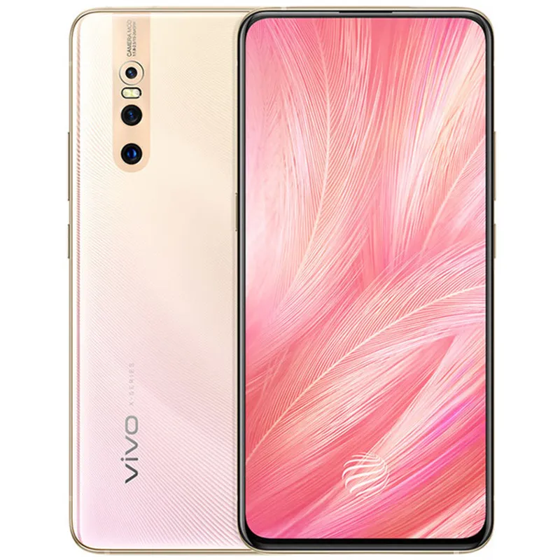 オリジナル VIVO X27 4G LTE 携帯電話 8GB RAM 128GB ROM Snapdragon 675 オクタコア Android 6.39 "スーパー AMOLED フルスクリーン 48.0MP AI 指紋 ID 4000mAh スマート携帯電話