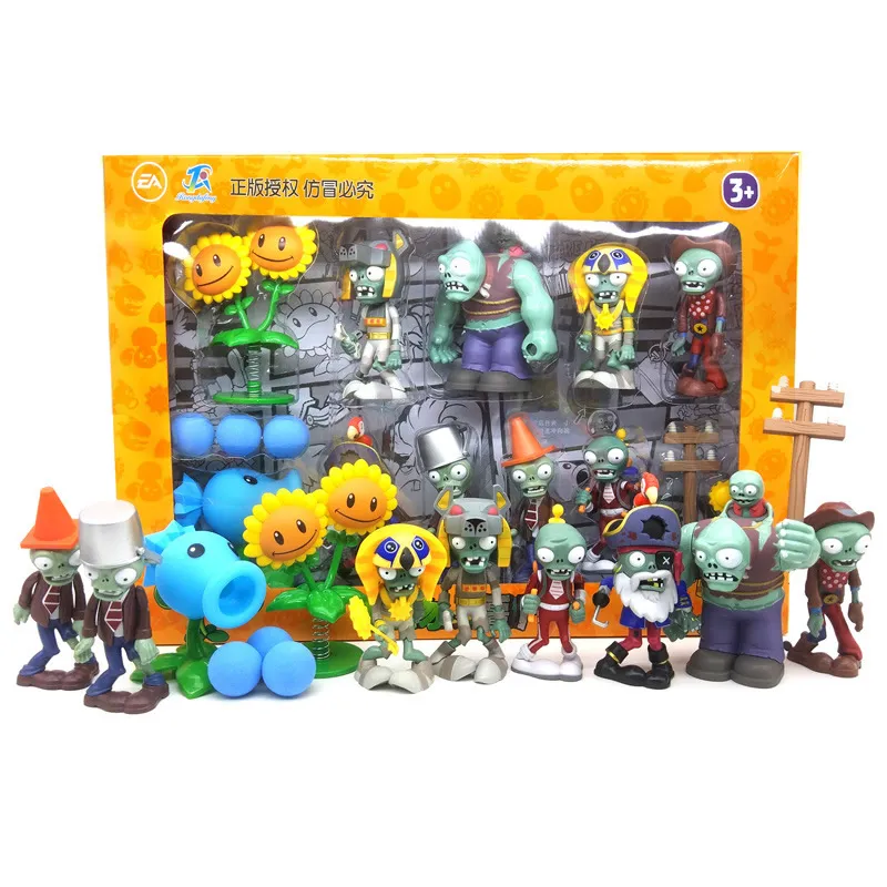 Plants vs Zombies Action Figures Giocattoli Bambole sparatutto Gargantuar 10-in-1 Set in confezione regalo