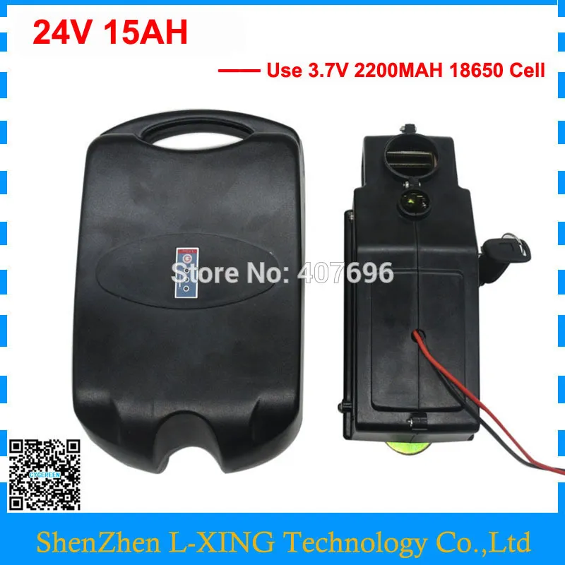 24V 15AH lithium ion battery 250W 350W 24V Electric bike battery use 15A BMS 29.4V 2A Charger Free customs fee