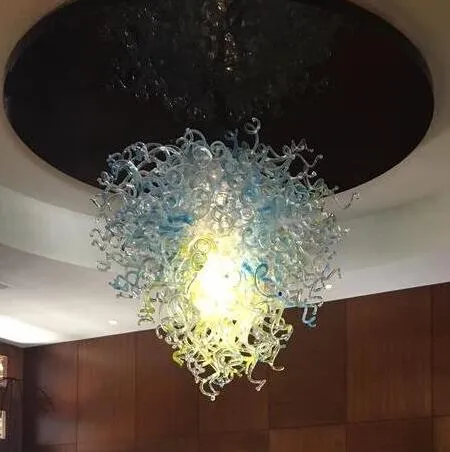 Lámpara colgante redonda de restaurante colgante de moda para sala de estar comedor lámpara colgante moderna de cristal para el hogar