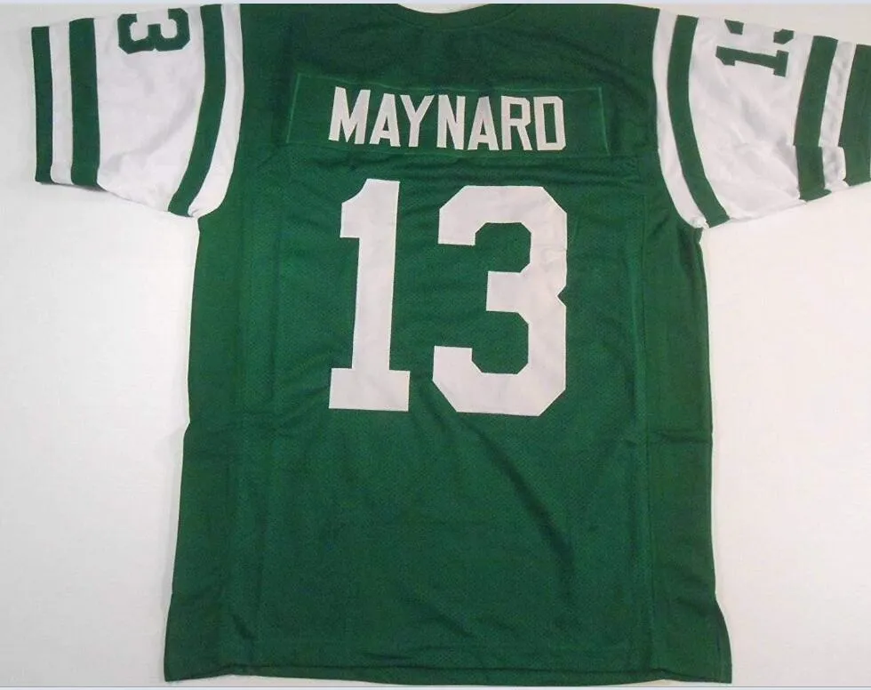 Mężczyźni Don Maynard # 13 Sewn Szyte Retro Jersey Full Haft Jersey Rozmiar S-4XL lub niestandardowa Jersey Number