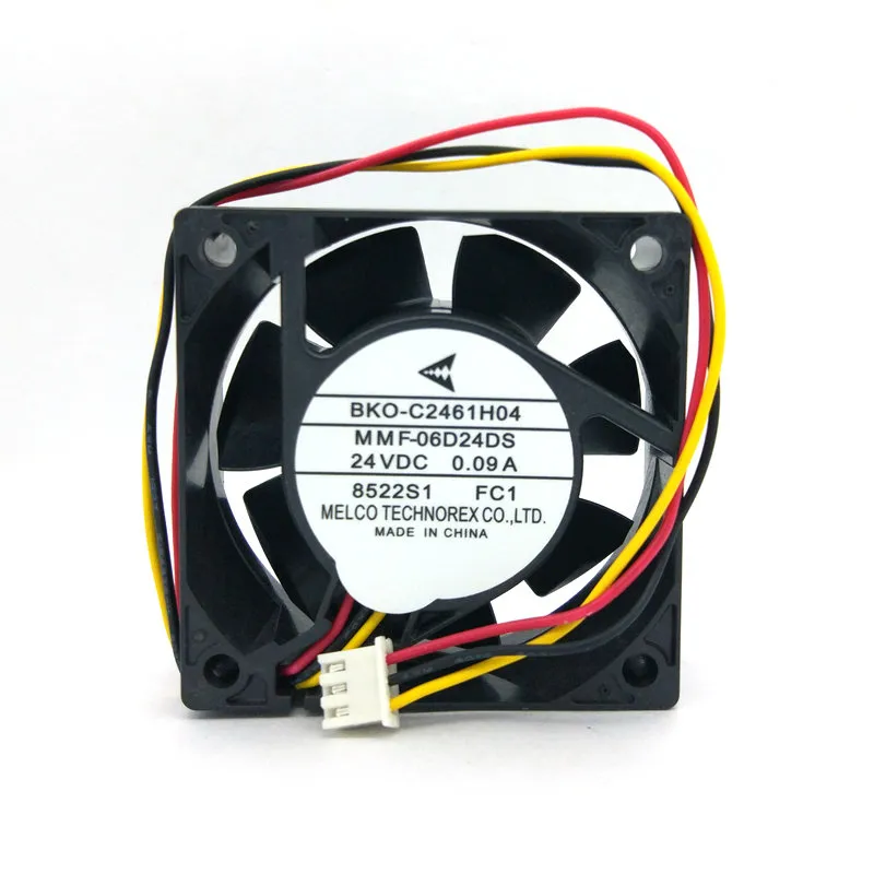 Nouveau ventilateur d'origine Nidec Inverter pour Mitsubishi BKO-C2461H04 MMF-06D24DS FC1 24V 0.09A 60*60*25MM