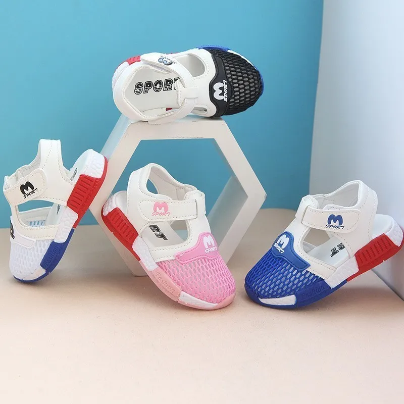 0-3 년 된 아기 새 조류 여름 어린이의 캐주얼 샌들 소년 소녀 통기성 메쉬 신발 공장 가격 판매 도매에게