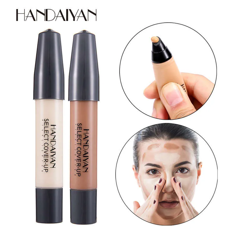 HANDAIYAN SELECT COVER-UP Stylo Correcteur Fond de Teint Durable Base de Maquillage Contour Bâton Yeux Cernes Visage Correcteur Crème 120pcs / lot DHL