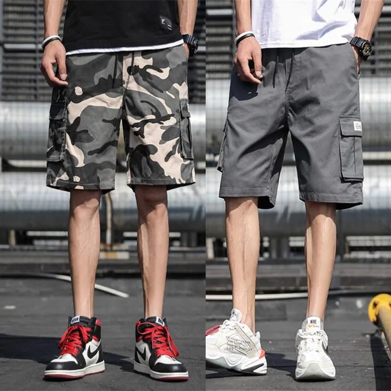 US Stock M-7XL Vintage Shorts Men Cool Camouflage Summer Hot Sale Cotton Men Short Pants Clothing Comfortable Camo Cargo Shorts FY9107