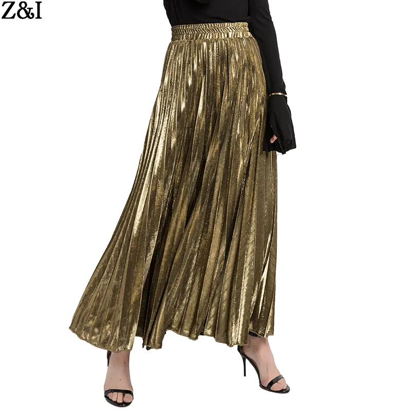 New 2019 Autumn And Winter High Waisted Skinny Female Velvet Skirt Pleated Skirts Pleated Skirt Free Shipping