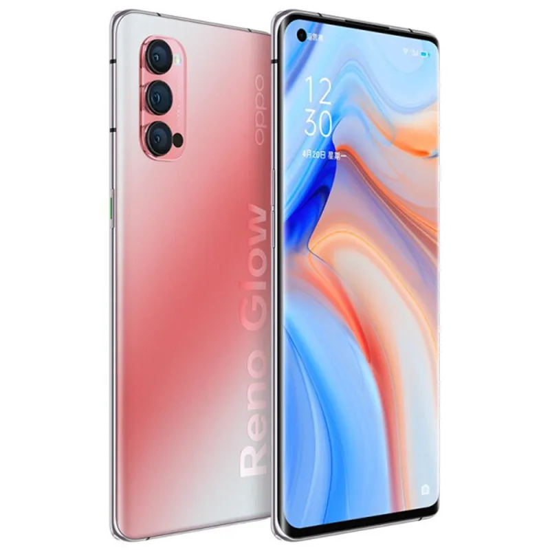 Original Oppo Reno 4 Pro 5g Mobiltelefon 8GB RAM 128GB ROM SNAPDRAGON 765G OCTA Core Android 6.5 "Fullskärm 48.0mp NFC Face ID-mobiltelefon