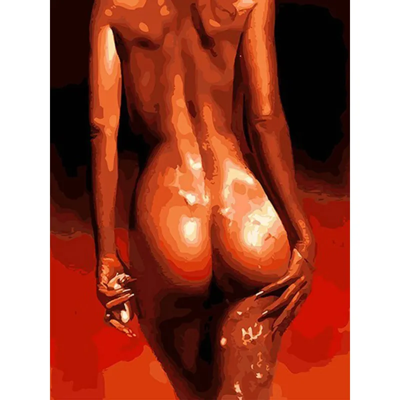 Картина маслом по номерам «сделай сам», человеческое тело, 50*40 см на холсте, наборы для украшения дома для взрослых
