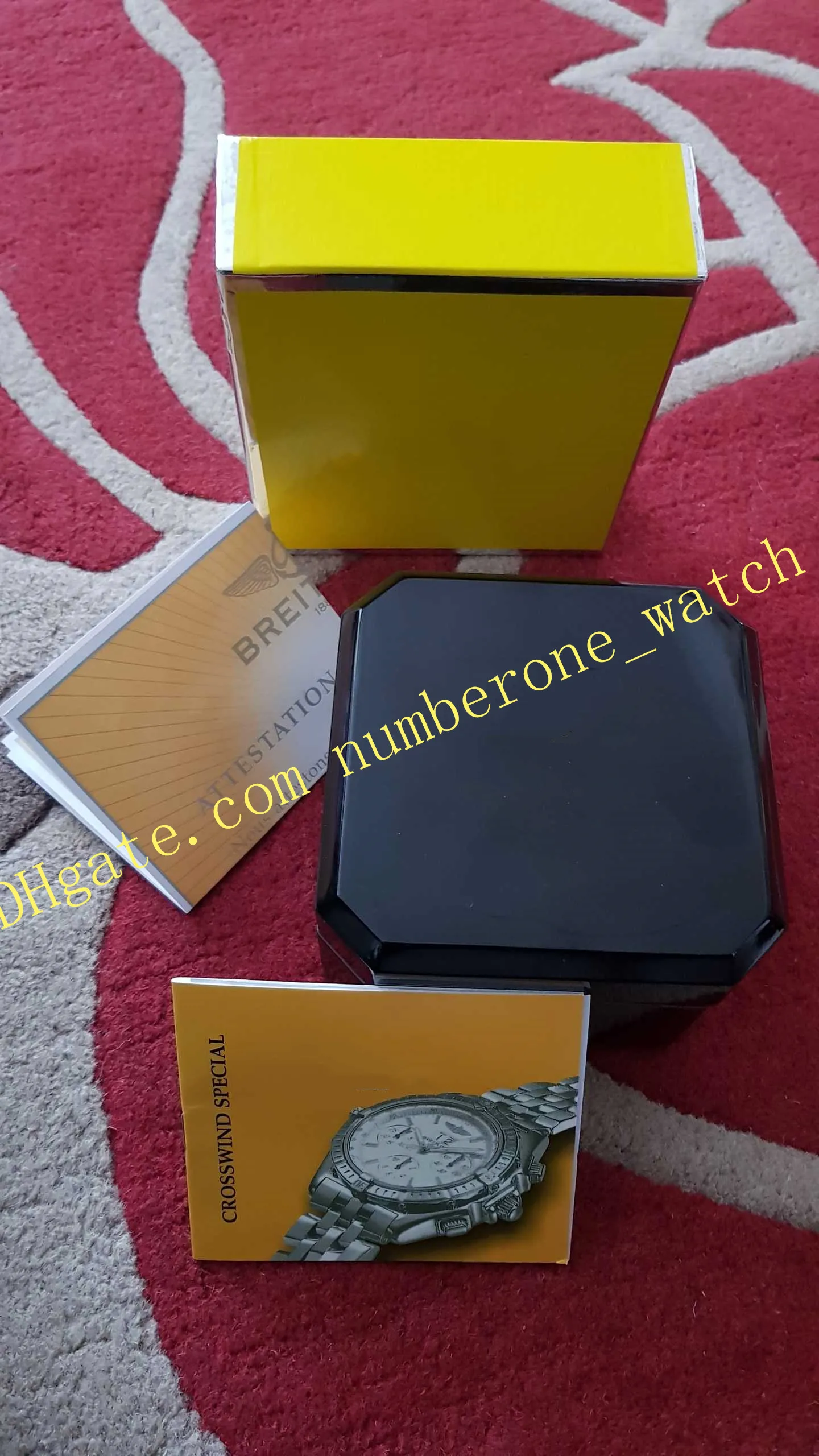 Factory Supplier Luxury Watches Box New High-end Gift Yellow Box Original Women Watch Boxes Card Brand Men Watches Boxes300w