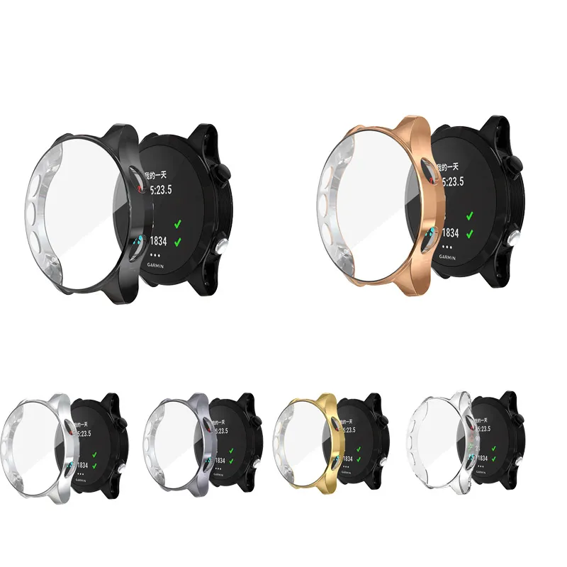 TPU Protector Bands för Garmin Forerunner 245 935 Titta på bärbara tillbehör Frame Shell Protective Case