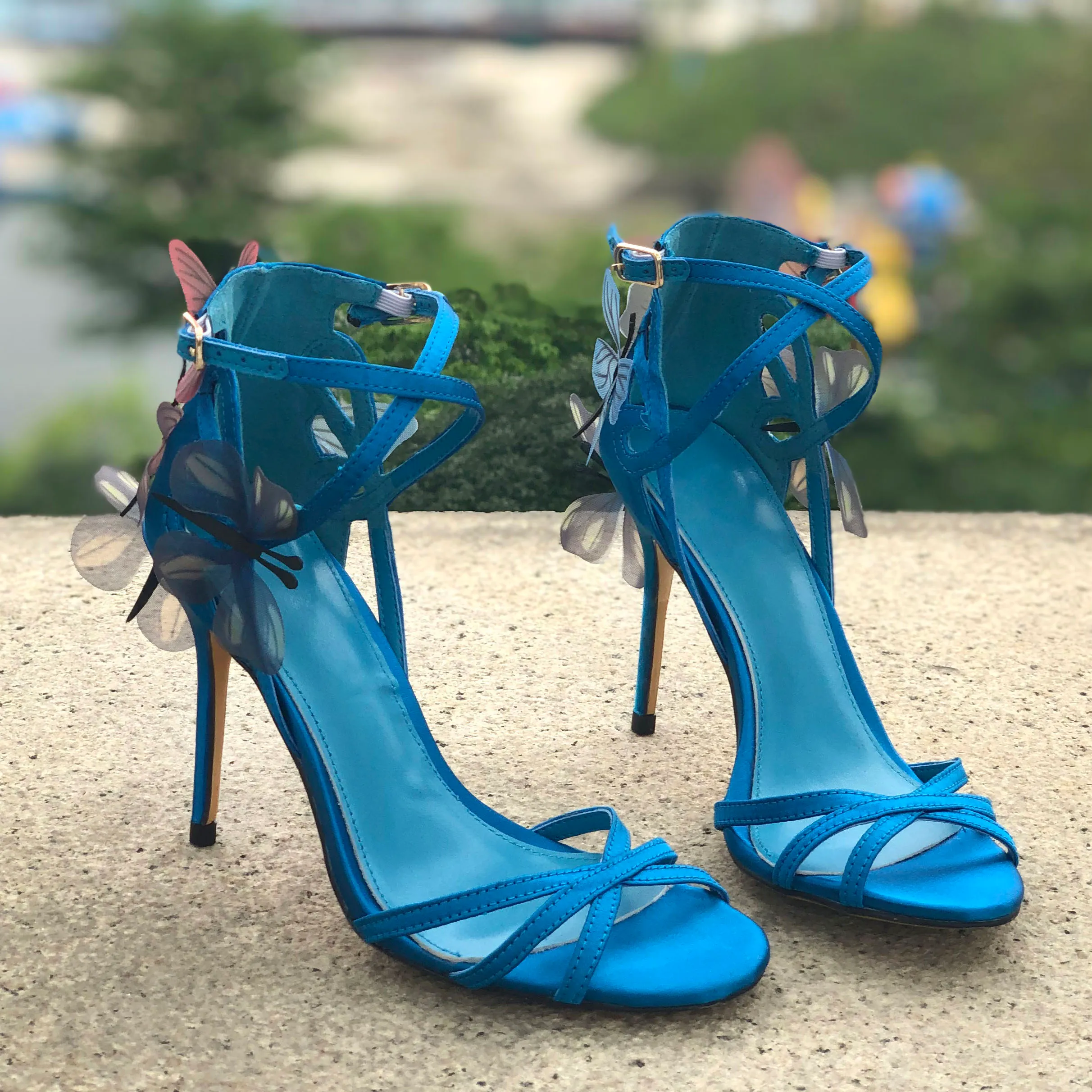 Sophia Webster Female Butterfly Winged Women Party High Heels Sandals Boots  Thin Heeled Wedding Pumps Shoes Females Show Sandalias1064709 From Egqv,  $16.1 | DHgate.Com