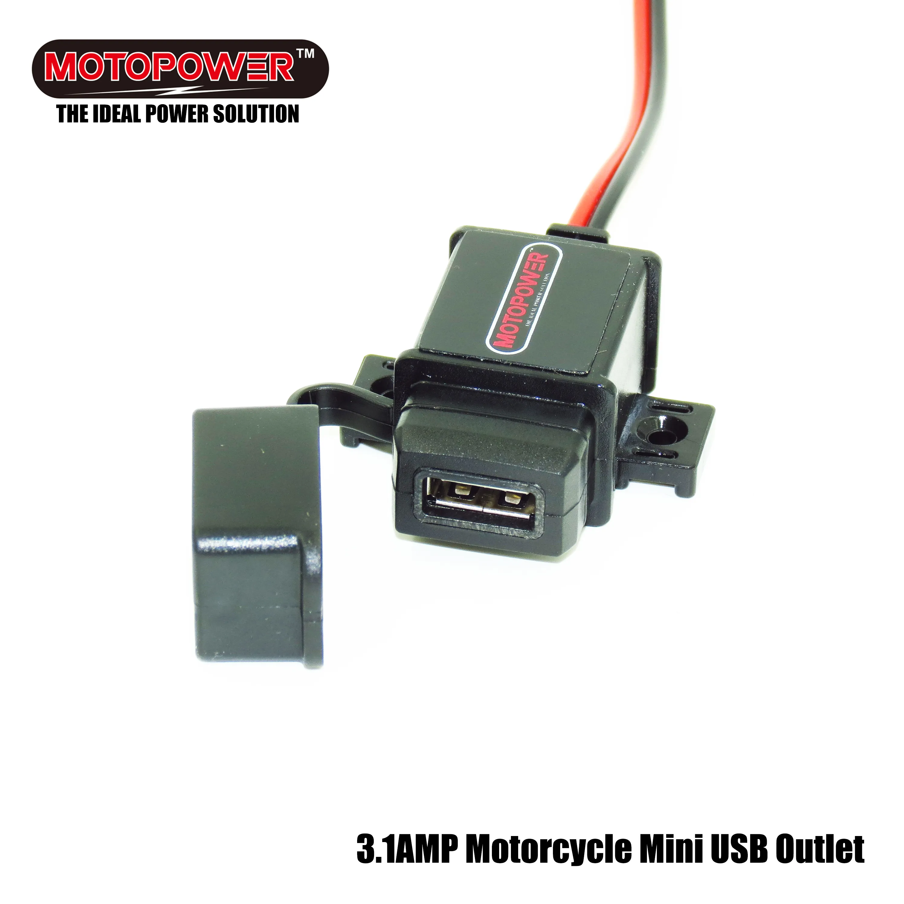 MOTOPOWER MP0609 3.1amp Waterproof Motorcycle USB Charger Phone