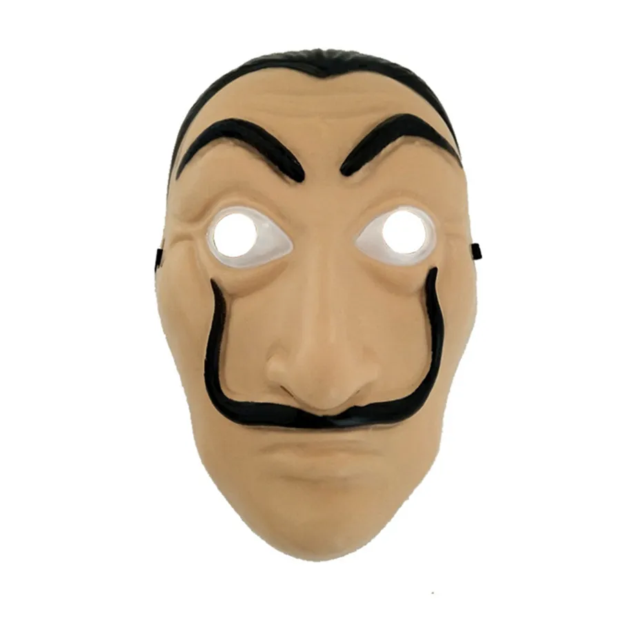 Cosplay Party Mask La Casa de Papel Máscara Facial Salvador Dali Máscara de Filme Realista Halloween Xmas Suprimentos RRA1978