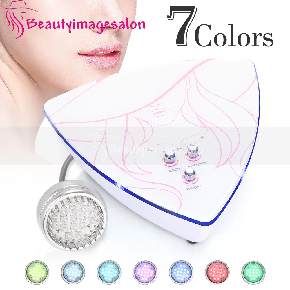 Mini Portable Led 7 Couleur LED Photon Thérapie Rajeunissement De La Peau Acné Thérapie Micro Courant Soins De La Peau Beauté Machine