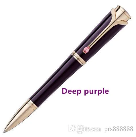 Роскошные Принцессы Грейс де Монако ручка с хрустальным клипом ролик шариковой ручкой / шариковой ручкой ручкой канцтоваров для письма бесплатной доставки