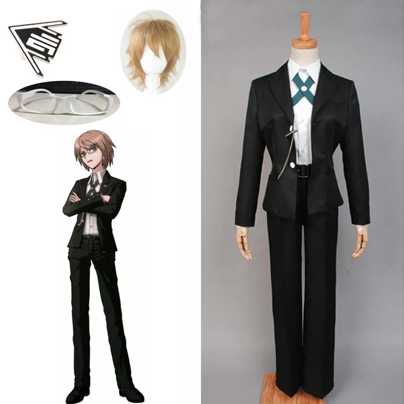 Danganronpa1 Trigger Happy Havoc Togami Byakuya Cosplay för Halloween Party Uniform Outfit