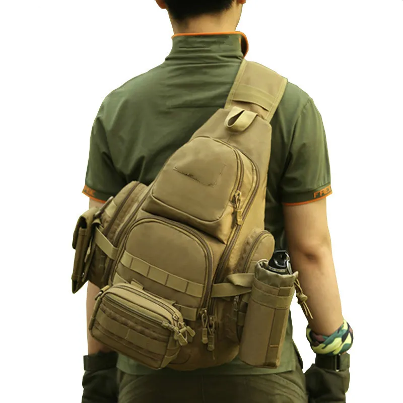 Protector Plus 20-35L Tactical Sling Bag 14 "Laptop impermeabile Molle Militar Zaino Campeggio Escursionismo Caccia Borsa sportiva