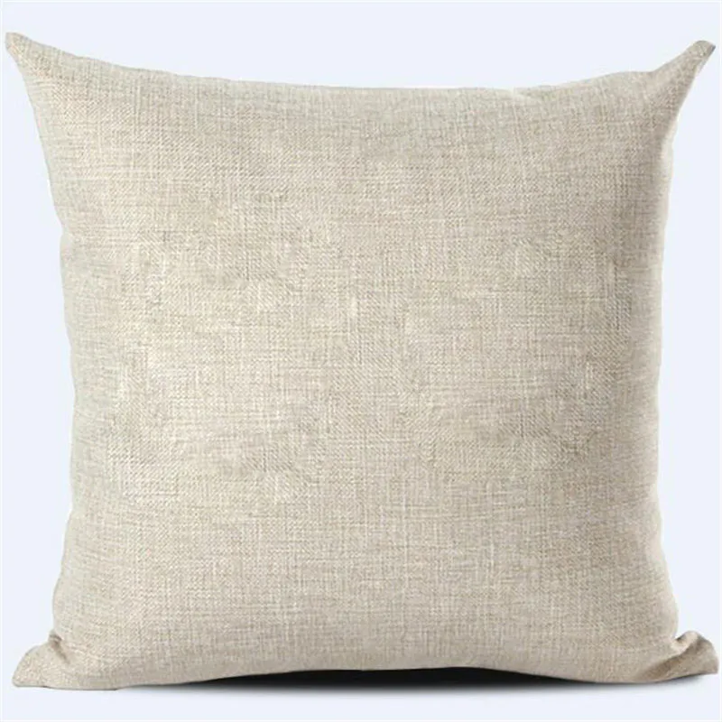 Flaxen Linen Blank Linen Throw Pillow Cover For Sublimation Printing