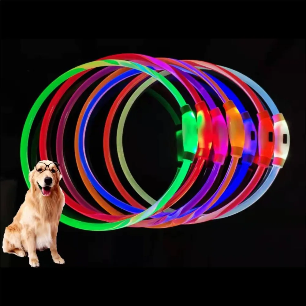 USB charging luminous dog collar LED dog for all kinds of dogs