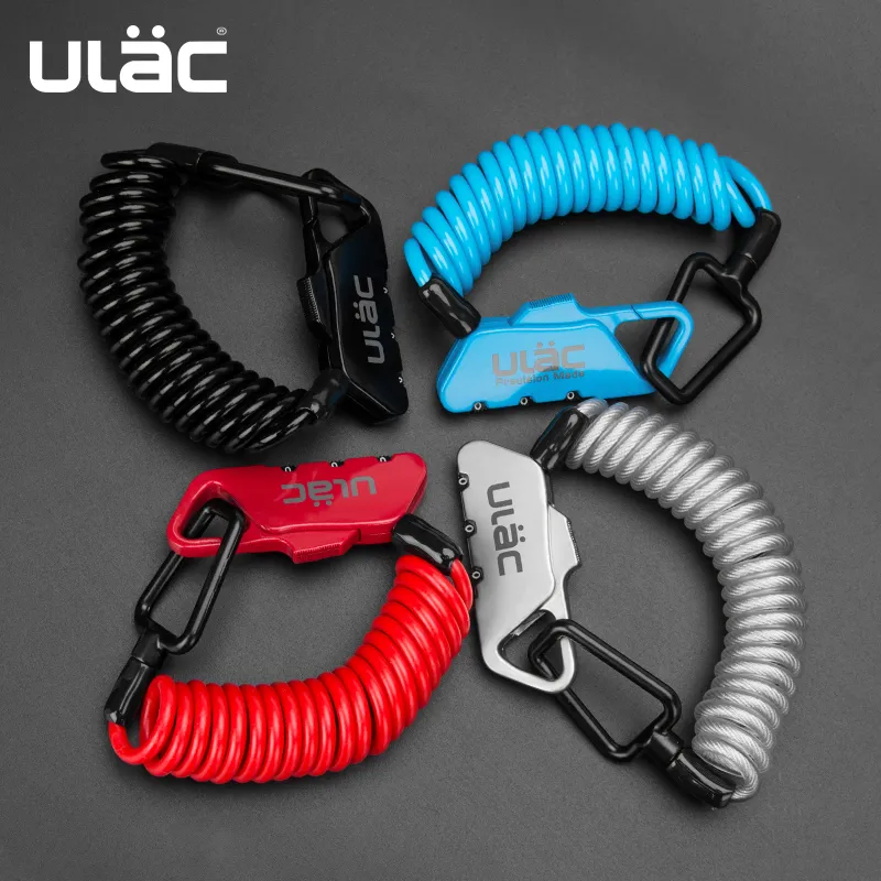 ULAC Mini Vélo Serrures Pli Sac À Dos Casque Vélo Moto Câble