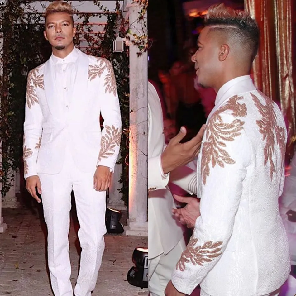 Costume Homme Slim Fit à Paillettes – Veste Et Pantalon Pour Mariage, Soirée Ou événement Business – Élégant Et Confortable
