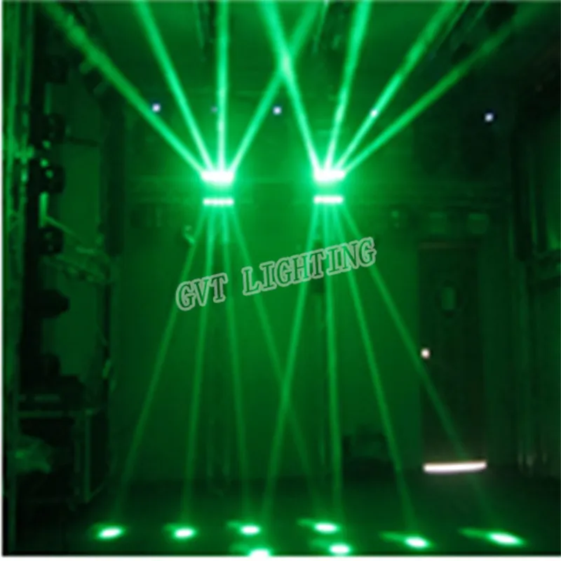Portable Ruchomy Head Pająk Światła Mini LED Spider 8x10 W RGBW Light Great Efekty DJ Disco Nightclub Party Stage Oświetlenie