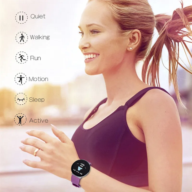 2020 Nuevo Reloj Inteligente D19 Para Hombres Y Mujeres, Reloj Inteligente  Redondo De Presión Arterial, Reloj Inteligente Deportivo Resistente Al  Agua, Rastreador De Fitness Para Android Ios De 64,51 €