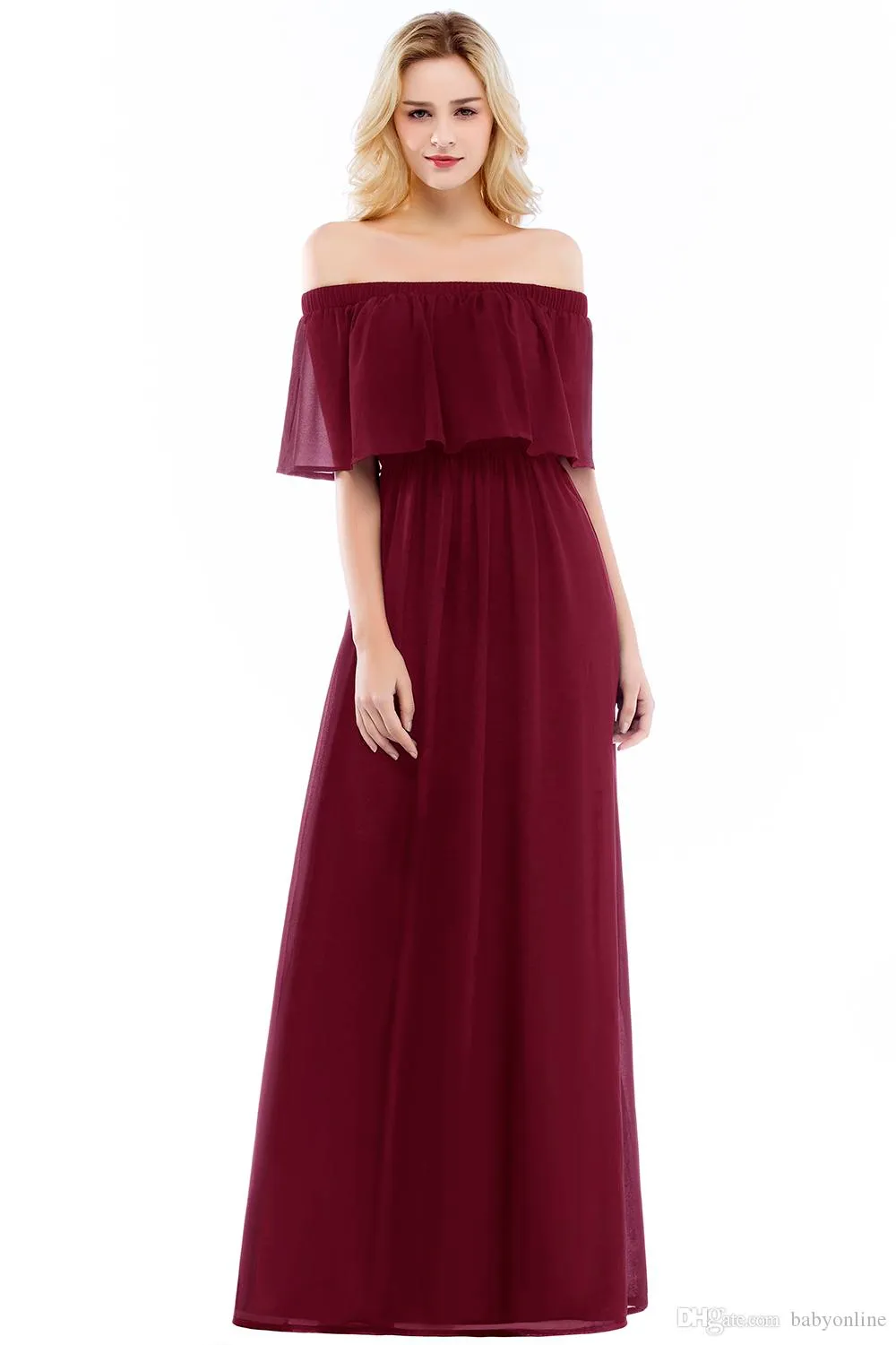 boho bridesmaid dresses burgundy Burgundy Bridesmaid Dresses
