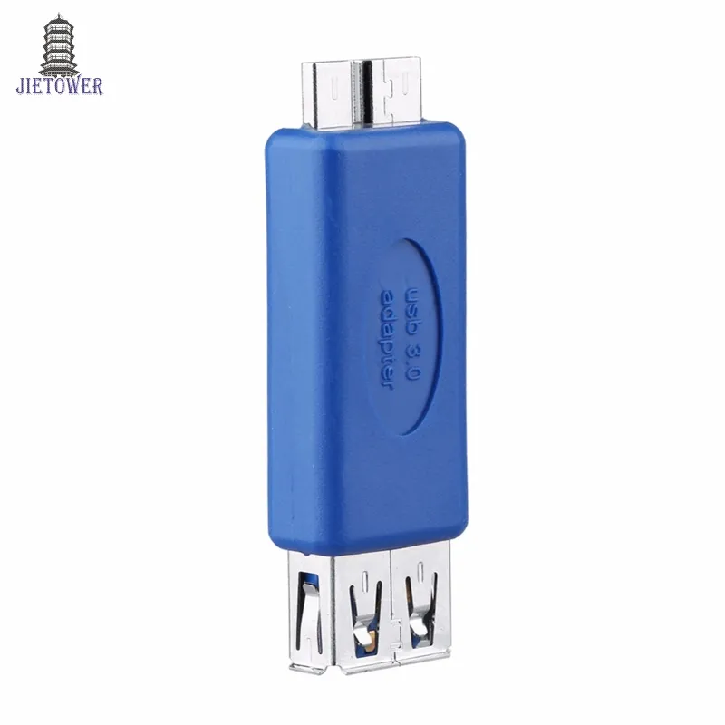 300pcs/lot High-speed Standard USB 3.0 Type A Female to Micro B Male Connector Converter Adapter note3 OTG