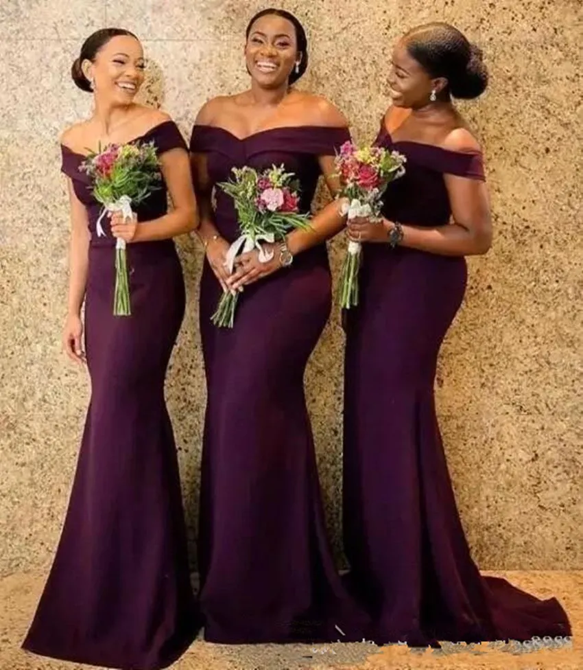 2020 New South African Bridesmaid Dress Billiga Sommarland Trädgård Kyrka Bröllopsfest Gästrum Maid of Honor Gown Plus Size Custom Made 4631