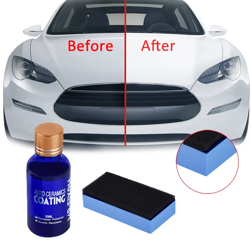 Auto Cleaner 9H auto vloeistof keramische jas 30 ml Poolse antiscraat Motocycle Paint Care Antiaged Coating8832151