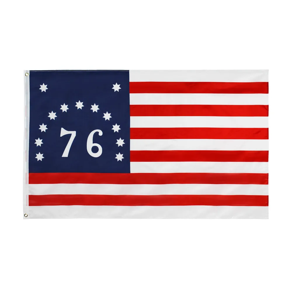 NOVO 3x5 Bennington 76 bandeira de bandeira American Revolution Decora￧￣o da decora￧￣o de poli￩ster estampado estampado pendurado estilo personalizado