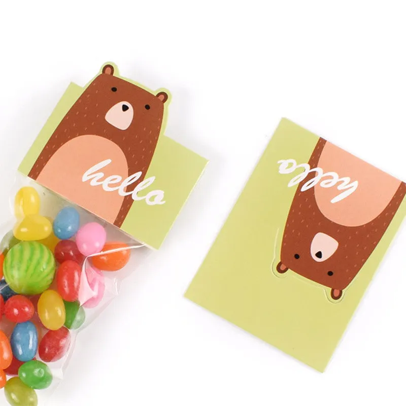 Cartoon Chocoolate Bars Finger  Biscuit Clear Bag Candy Gift Box invitation Card Gifts Bags Girls Birthday yq01827