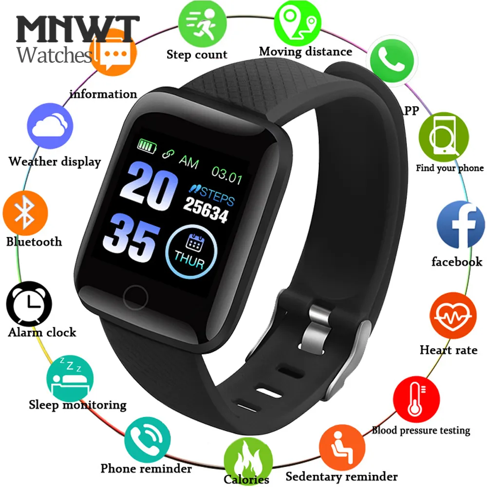 Se connecter à l'application Moniteur de fréquence cardiaque Montre Natation  Smartwatch Montre étanche Multilingue Smart