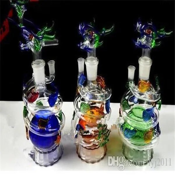 Pan dragon water bottle Wholesale Glass bongs Oil Burner Glass Water Pipe Oil Rigs Smoking Rigs