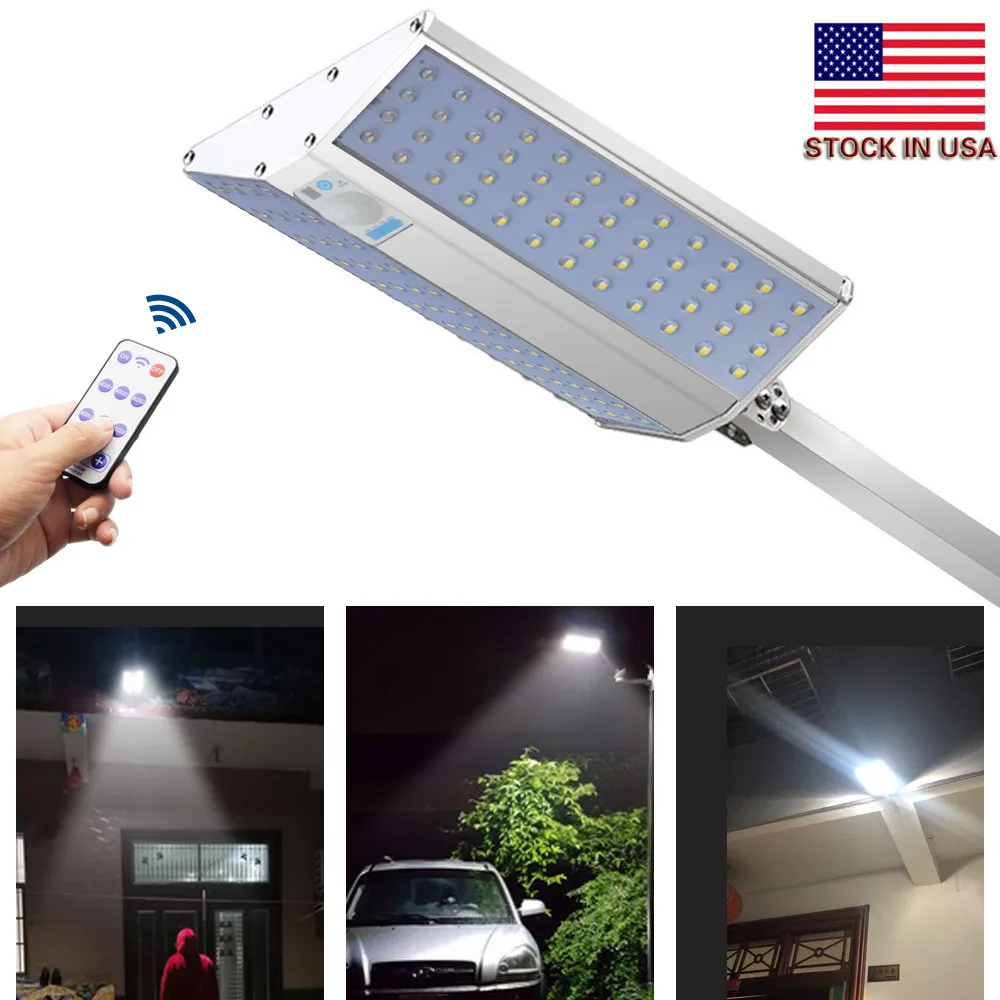 US Stock + Solar Security Lights Motion Sensor 96LED Solar Panels Power Waterproof For Outdoor Garden Wall Vendita calda