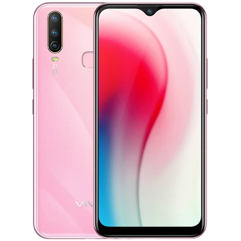 Cellulare originale Vivo Y3 4G LTE 4G RAM 64GB 128G ROM MT6765 Octa Core Android 6.35" LCD Schermo intero 16MP AR OTG 5000mAh Face ID Fingerprint Smart Phone